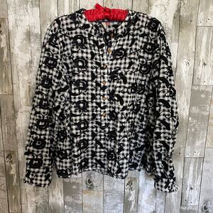 Anthropologie PILCRO The Whitney Trapeze Floral Embroidered Button Down S
